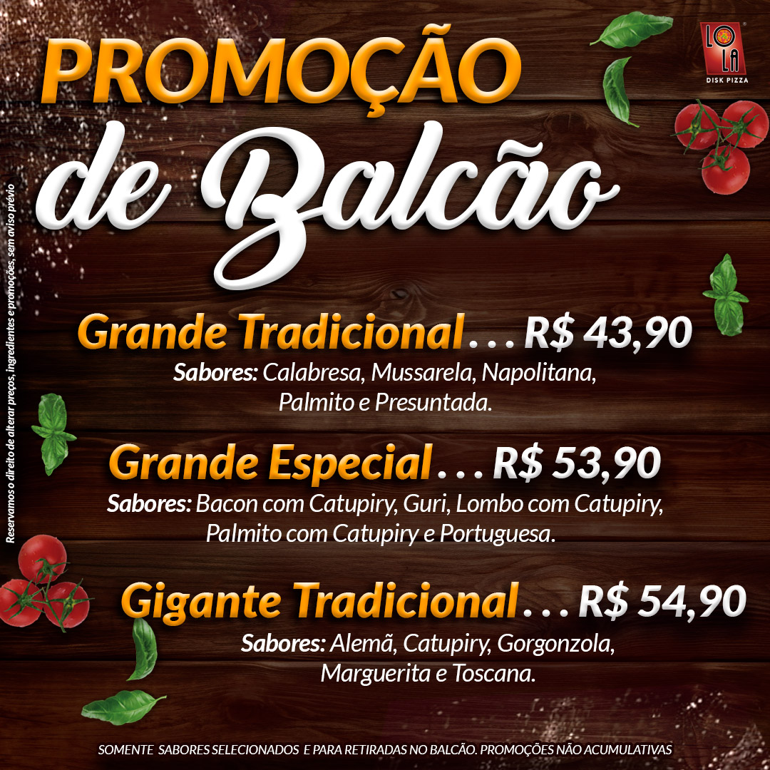 Promoção de Balcão