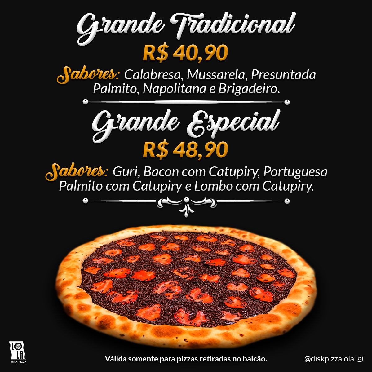 Pizza Siciliana- Disk Pizza Lola