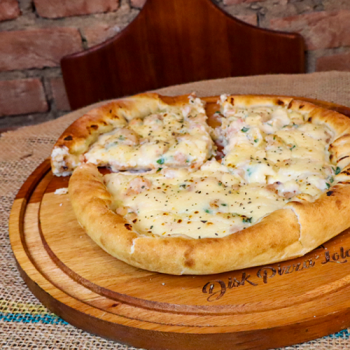 Pizza de Camarão + Borda Catupiry