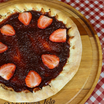 Pizza Cheesecake + Borda Choco Meio Amargo